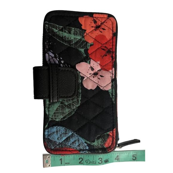 Vera Bradley Wallet Clutch Havana Rose Wristlet Credit Card Zip Pocket No Strap - Picture 7 of 8